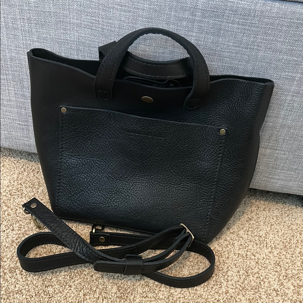 Portland Leather Goods Mini Crossbody Tote